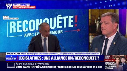 Louis Aliot, maire RN de Perpignan: "Éric Zemmour a une conception assez particulière du rassemblement"