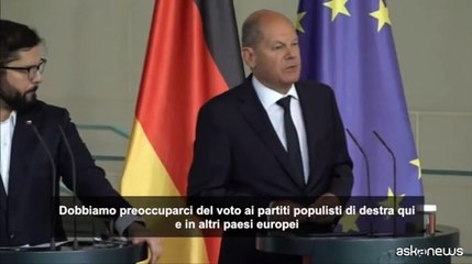 Europee, Scholz: dobbiamo preoccuparci del voto a populisti di destra