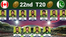 Pakistan Vs Canada Live, 22nd T20 || PAK Vs CAN Playing & Pitch Report | T20 World Cup Live