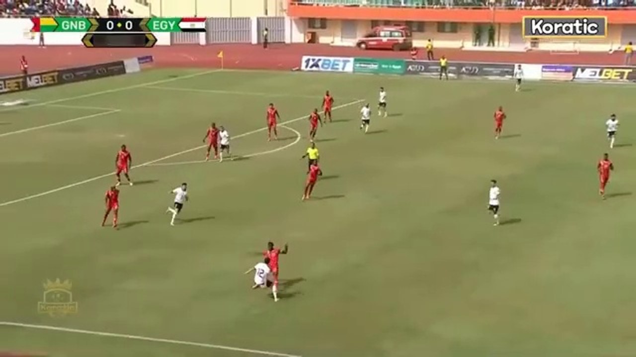 ملخص مباراة مصر وغينيا بيساو 1-1 - اهداف مباراة مصر وغينيا بيساو - اهداف مصر اليوم