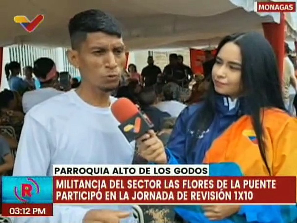 Monagas | Militantes de la pqa. Alto de los Godos participan en el casa por casa del 1X10 electoral