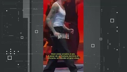 Peso Pluma se fracturó el pie en pleno concierto