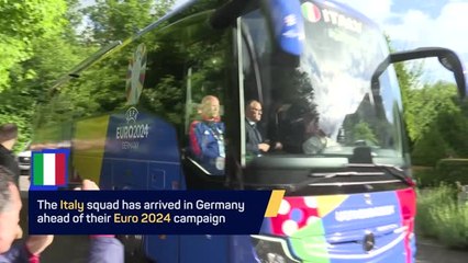 Italy players arrive in Germany ahead of Euro 2024 campaign