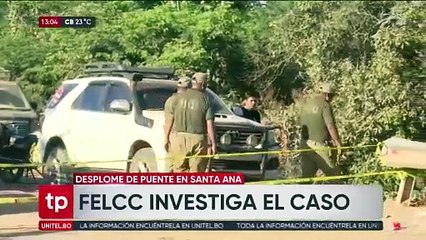 Felcc investiga caída de puente en Santa Ana