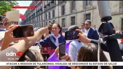 ¡Última Hora! LLega Claudia Sheinbaum a Palacio Nacional para reunirse con el presidente