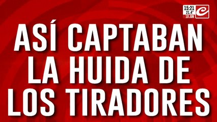 Escándalo en Palermo: así captaban la huida de los tiradores