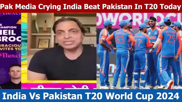 Pak Media Sohaib Akhtar Crying India Beat Pakistan Today, Pak Out T20 World cup, Ind vs pak t20 wc
