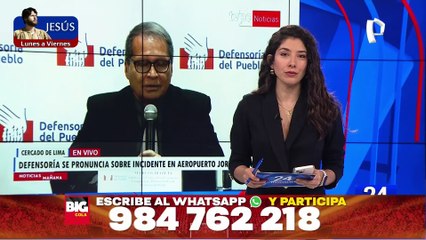Defensoría sobre incidente en Jorge Chávez: "Corpac desconocía dónde se había producido el cortocircuito"