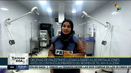 Un hospital en Jan Yunis habilitó 40 tiendas de campaña para atender a palestinos heridos