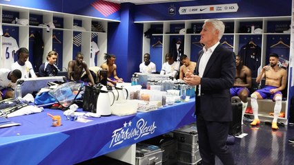Dans le vestiaire des Bleus à Bordeaux