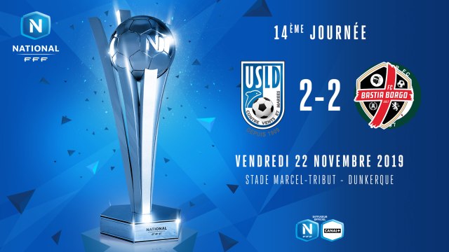 J14 | USL Dunkerque – FC Bastia-Borgo (2-2)