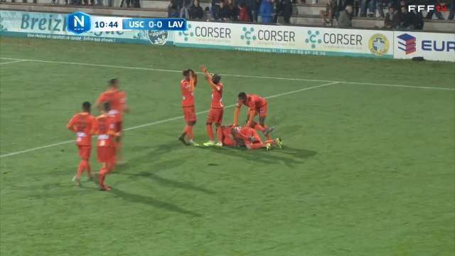 Superbe tête en extension de GENDREY ! Laval ouvre le score