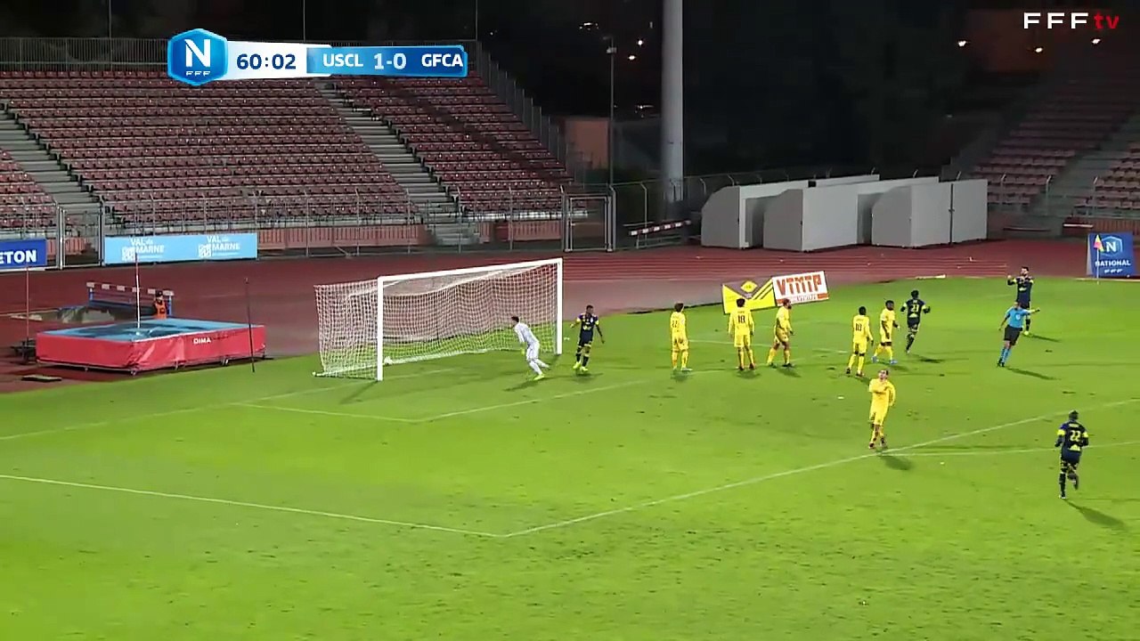 L'US Créteil mène 2 - 0 ! Loic BAAL en contre