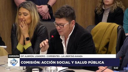 EL DIPUTADO LIBERTARIO ALMIRÓN DESATÓ UN ESCÁNDALO EN UNA REUNIÓN DE COMISIÓN
