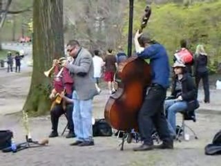 Jazz Band Performing Near Sheep's Meadow in Central Park