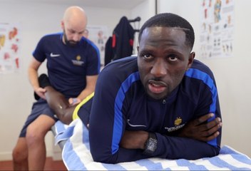 En soins avec Moussa Sissoko à Clairefontaine