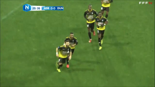 Dunkerque ouvre le score avec Guillaume BOSCAT le renard des surfaces !