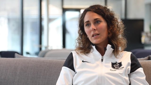 Dans les vestiaires de la Direction Médicale avec Elodie