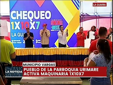 Coord. Gral. de Campaña Jorge Rodríguez participa en la revisión de la maquinaria del 1x10x7