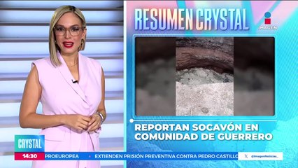 Reportan gran socavón en comunidad de Guerrero