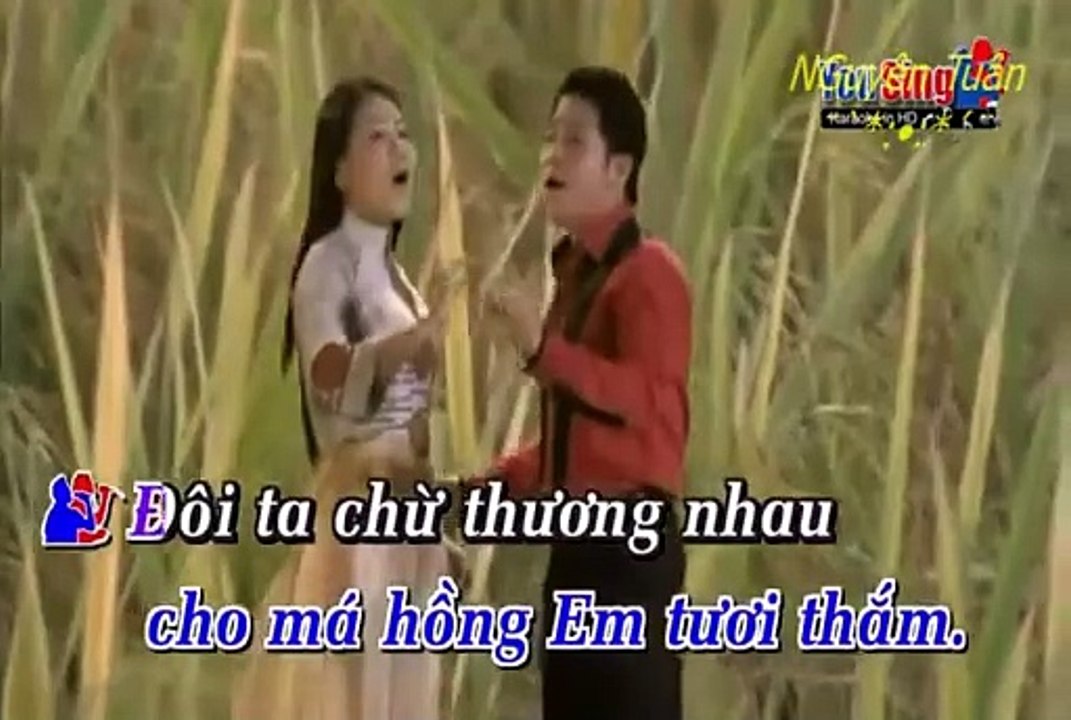 y2mate.com - Tình ta biển bạc đồng xanh karaoke   song ca thieu giong nam_480p