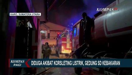 Diduga Akibat Korsleting, Gedung SD di Kota Berastagi Sumut Ludes Terbakar!