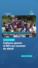 Cañeros operan al 50% por escasez de diésel