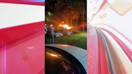 Porsche de R$ 1 milhão é incendiado após discussão em festa no Paraná
