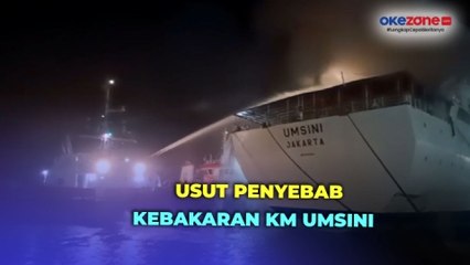 Polisi Olah TKP Kebakaran KM Umsini di Pelabuhan Makassar