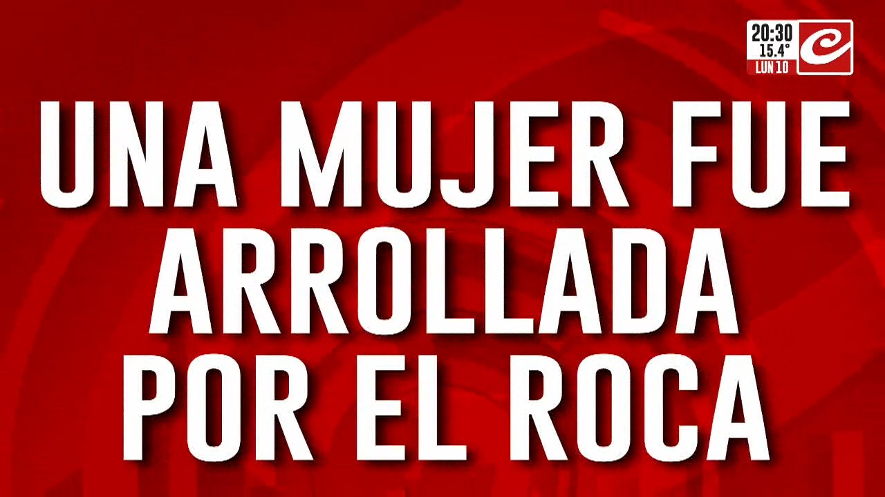 Una mujer fue arrollada por el Tren Roca en La Plata