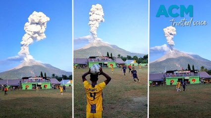 'Play on!': volcanic eruption won't stop Indonesian football teams