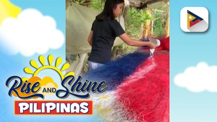 Philippine flag na gawa sa abaca, hinangaan ng publiko