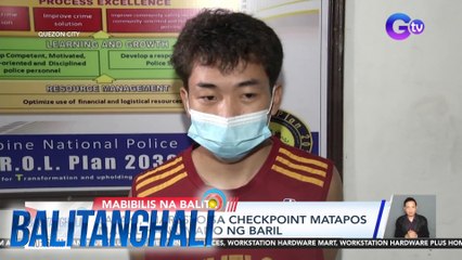Lalaki, inaresto sa checkpoint matapos mahulihan umano ng baril | Balitanghali