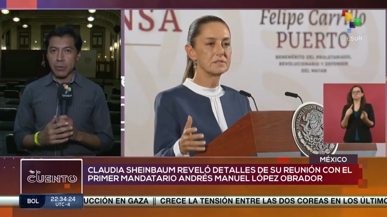 Presidenta electa de México Claudia Sheinbaum dictó su primera conferencia de prensa