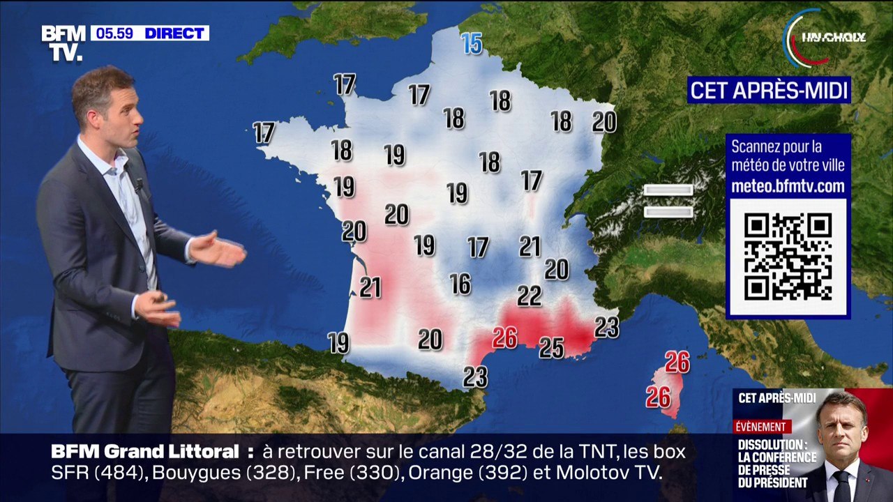 Des orages dans le Sud-Ouest, quelques averses...
