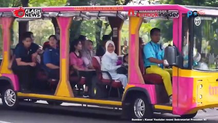JOKOWI KUNJUNGI TMII BERSAMA IBU IRIANA DAN CUCUNYA