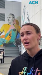 Matildas Caitlin Foord mural unveiled in Wollongong