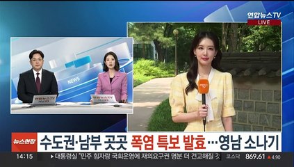 [날씨] 수도권·남부 곳곳 폭염 특보 발효…영남 소나기