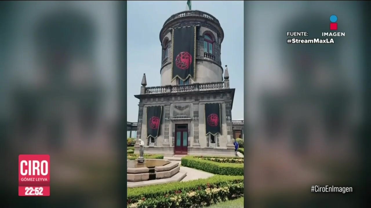 Utilizan el Castillo de Chapultepec para promocionar "La Casa del Dragón"