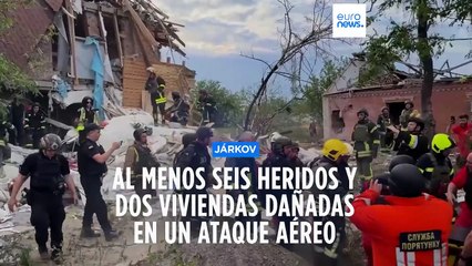 Un nuevo bombardeo ruso deja varios heridos y graves daños materiales en Járkov