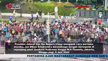 Jokowi Ajak Ibu Iriana Dan Jan Ethes CFD Naik Sepeda Di Kawasan Thamrin