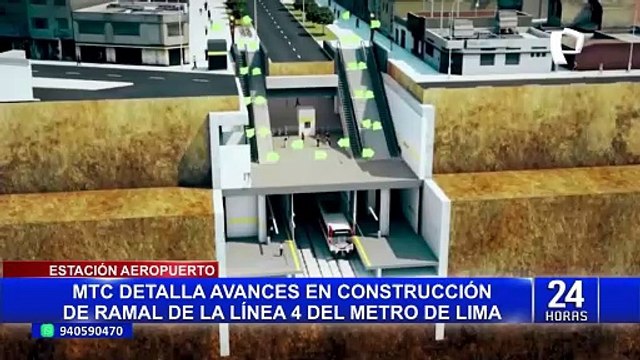 MTC detalla avances en construcción de Ramal de la Línea 4 del Metro de Lima