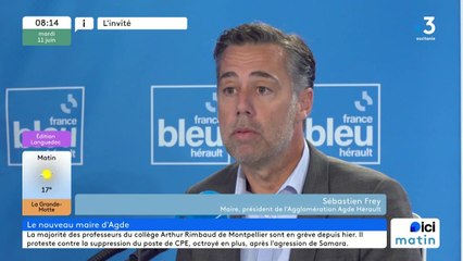 Sébastien Frey, maire d'Agde et président de l'agglomération Hérault Méditerranée