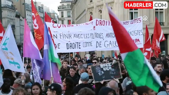 Aşırı sağın seçim zaferi Fransa'yı karıştırdı! Sokağa inen yüzlerce kişi Macron'a tepki gösterdi