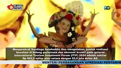 Sukses Gelar International Tourism Investment Forum 2024, Kemeparekraf Bakal Realisasikan Dana 800 Milyar untuk Pariwisata dan Industri Kreatif