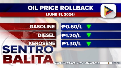 Malakihang rollback sa presyo ng mga produktong petrolyo, ipinatupad na ngayong araw