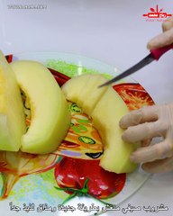 مشروب صيفي منعش بطريقة جديدة والطعم جدا شهي ضروري تجربوها عصير البطيخ الاصفر والبرتقال والدراق