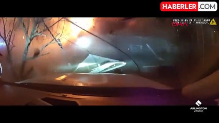 Polis gelince evini havaya uçurmuştu! ABD polisi ülkeyi karıştıran olayın görüntülerini paylaştı
