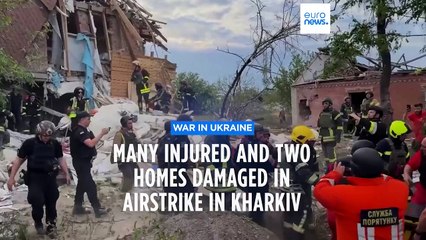 At least six injured in Russian airstrike on Kharkiv