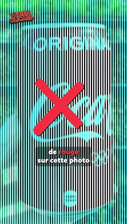 Si vous voyez du ROUGE vous avez TORT